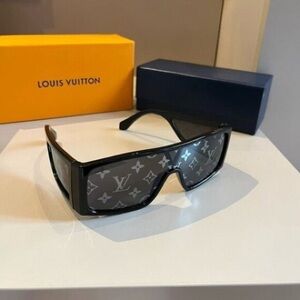 Louis Vuitton Black Monogram Shield Sunglasses